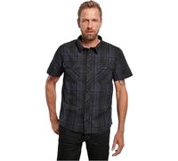 Brandit Roadstar Shirt Short Sleeve, color: black/blue, size: XL