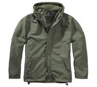 Brandit Rompevientos Cremallera Frontal Hombre Hidrófugo Poliéster Chaquet Olive