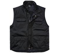 Brandit Safari Weste Outdoor Funcional Hombre Bolsillos Negro Oliva