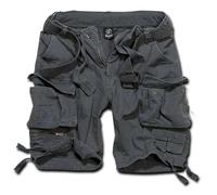 Brandit Savage Pantalones cortos, negro-gris, tamaño 2XL para Hombres