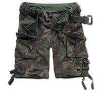 Brandit Savage Vintage Shorts, Pantalones Cortos Cargo Hombre, Woodland, S