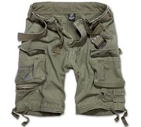 Brandit Pantalones cortos Savage Cargo verde con cinturón Talla 6XL para hombre