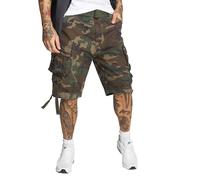 Brandit Savage Vintage Shorts, Pantalones Cortos Cargo Hombre, Woodland, S