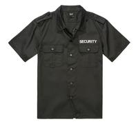 Brandit Security US Shirt Short Sleeve, Color: Black, Size: M