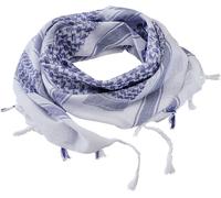 Brandit Shemag Headwear multifuncional, blanco/azul, Talla única