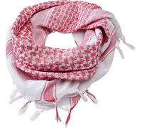 Brandit Shemag Headwear multifuncional, blanco/rojo, Talla única