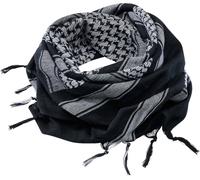 Brandit Shemag Headwear multifuncional, Negro/Blanco, Talla única