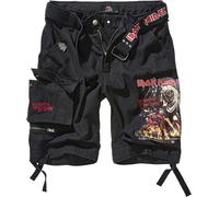 Brandit Short Iron Maiden Savage Shorts El Número De La Bestia Negro Edition 61052 6XL