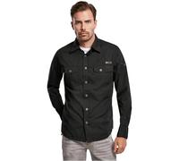 Brandit Slim Fit Shirt Long Sleeve, Color: black, Size: L