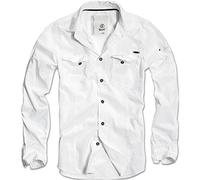 Brandit Slim Fit Shirt Long Sleeve, color: white, size: M