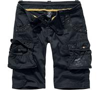 Brandit Soho Mujer Pantalones Cortos Negro 29 65% poliéster, 35% algodón Vintage Recto