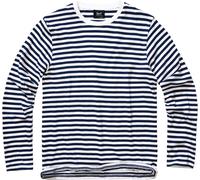 Brandit Stripe Jersey Camisa de manga larga, blanco-azul, tamaño 2XL para Hombres
