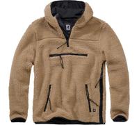 Brandit Sudadera con capucha Teddyfleece Worker Pullover en Oliva S