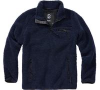Brandit Sudadera de hombre teddy fleece troyer navy M
