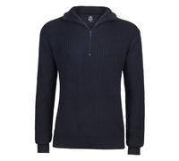 Brandit Sudadera / Sudadera con capucha Azul marino Jersey Troyer en Azul marino 4XL