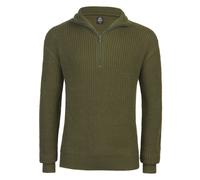 Brandit Sudadera / Sudadera con capucha Marine Pullover Troyer en Oliva S