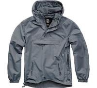 Brandit Summer Windbreaker Sudadera con capucha, negro-gris, tamaño 3XL para Hombres