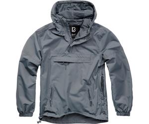 Brandit Summer Windbreaker Sudadera con capucha, negro-gris, tamaño L para Hombres