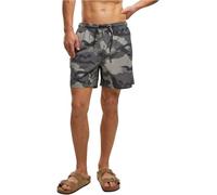 Brandit Swim Shorts Hombre Bañador Camuflaje Gris M 100% Nailon Netz-/Mesheinsatz