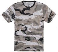 Brandit T-shirt Parte Superior Hombres Caza Combate Ajuste Regular Urban Camo