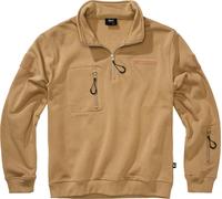 Brandit Tactical Sweat Troyer con capucha, beige, tamaño 2XL para Hombres
