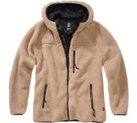 Brandit Teddyfleece Chaqueta de dama, Marrón claro, Talla 3XL