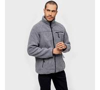 Brandit Teddyfleece Chaqueta De Moda Mullido Calentar Hombre Invierno Antracita