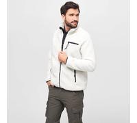 Brandit Teddyfleece Chaqueta De Moda Mullido Calentar Hombre Invierno Blanco