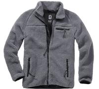 Brandit Teddyfleece Chaqueta, negro-gris, tamaño 3XL