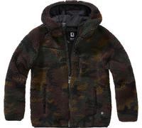 Brandit Teddyfleece Hodded Chaqueta infantil, Bosque, Talla 122-128