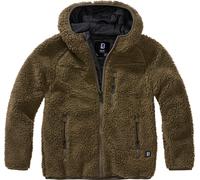 Brandit Teddyfleece Hodded Chaqueta infantil, oliva, Talla 158-164