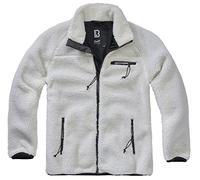Brandit Teddyfleece Jacket Chaqueta de forro polar Hombre, Blanco, S