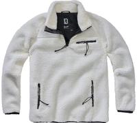 Brandit Teddyfleece Jersey, blanco, tamaño L para Hombres