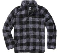 Brandit Teddyfleece Jersey, negro/gris, Talla S