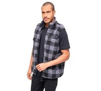 Brandit Teddyfleece Chaleco, negro-gris, tamaño XL