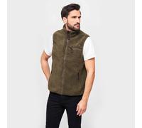 Brandit Teddyfleece Worker Chaleco Hombre Mullido Calentar Invierno Calle Oliva