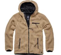 Brandit Teddyfleece Worker Chaqueta, beige, tamaño L para Hombres