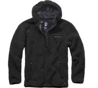 Brandit Teddyfleece Worker Chaqueta, negro, tamaño S para Hombres