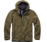 Brandit Teddyfleece Worker Chaqueta, verde, tamaño S para Hombres