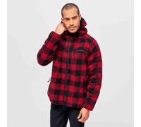 Brandit Teddyfleece Worker Jacket Calentar Ropa De Calle Hombre Rojo/Negro