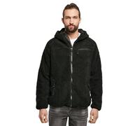 Brandit Teddyfleece Worker Chaqueta, negro, tamaño 4XL para Hombres