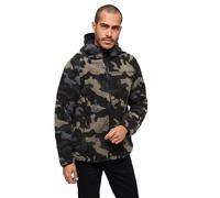 Brandit Teddyfleece Worker Jacket, color: darkcamo, size: L