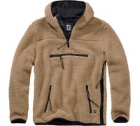 Brandit Teddyfleece Worker Pullover, Color: camel, Size: 4XL