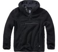 Brandit Teddyfleece Worker Pullover, Color: black, Size: 7XL