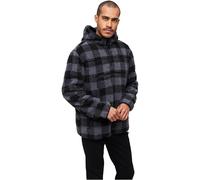 Brandit Teddyfleece Worker Pullover, color: black/grey, size: 3XL
