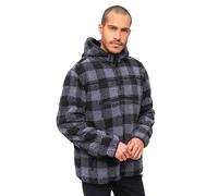 Brandit Teddyfleece Worker Pullover, color: black/grey, size: XL