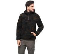 Brandit Teddyfleece Worker Pullover, Color: woodland, Size: XL