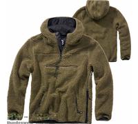 BRANDIT TEDDYFLEECE WORKER PULLOVER CON CAPUCHA INVIERNO PULLI JAGD FLEECE...