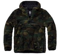 Brandit Teddyfleece Worker Pullover Ropa De Calle Hombre Invierno Woodland Camo
