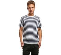 Brandit Top Manga Larga Hombre Camiseta Azul Marino/Blanco M 100% algodón Regular